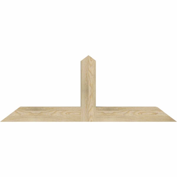 Ekena Millwork Portland Rough Sawn Timber Gable Bracket, Douglas Fir, 48"W x 18"H x 4"D x 4"F, 9/12 Pitch GBW048X18X0404POR00RDF - main